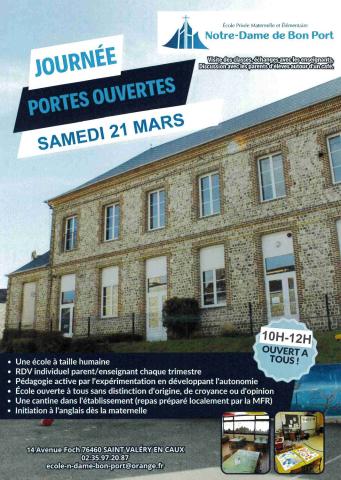 Portes ouvertes - 21 mars 2026